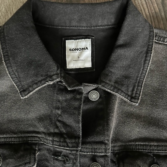 NEW Sonoma Jean Jacket size L Black NWT - Picture 4 of 6